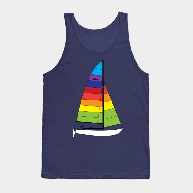 Hobie 16 Catamaran Sailboat Tank Top by CHBB